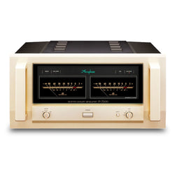 ACCUPHASE P-7500 POWER AMPLIFIER | VINYL SOUND USA Accuphase P-7500 Power Amplifier Product & Specification The P-7500 is our flagship model Class AB stereo power amplifier that provides supreme driving performance. The power amplification stage uses a 10-parallel push-pull power transistor architecture, providing a rated output power of 300 W / 8 ohms that vastly exceeds that of conventional models.