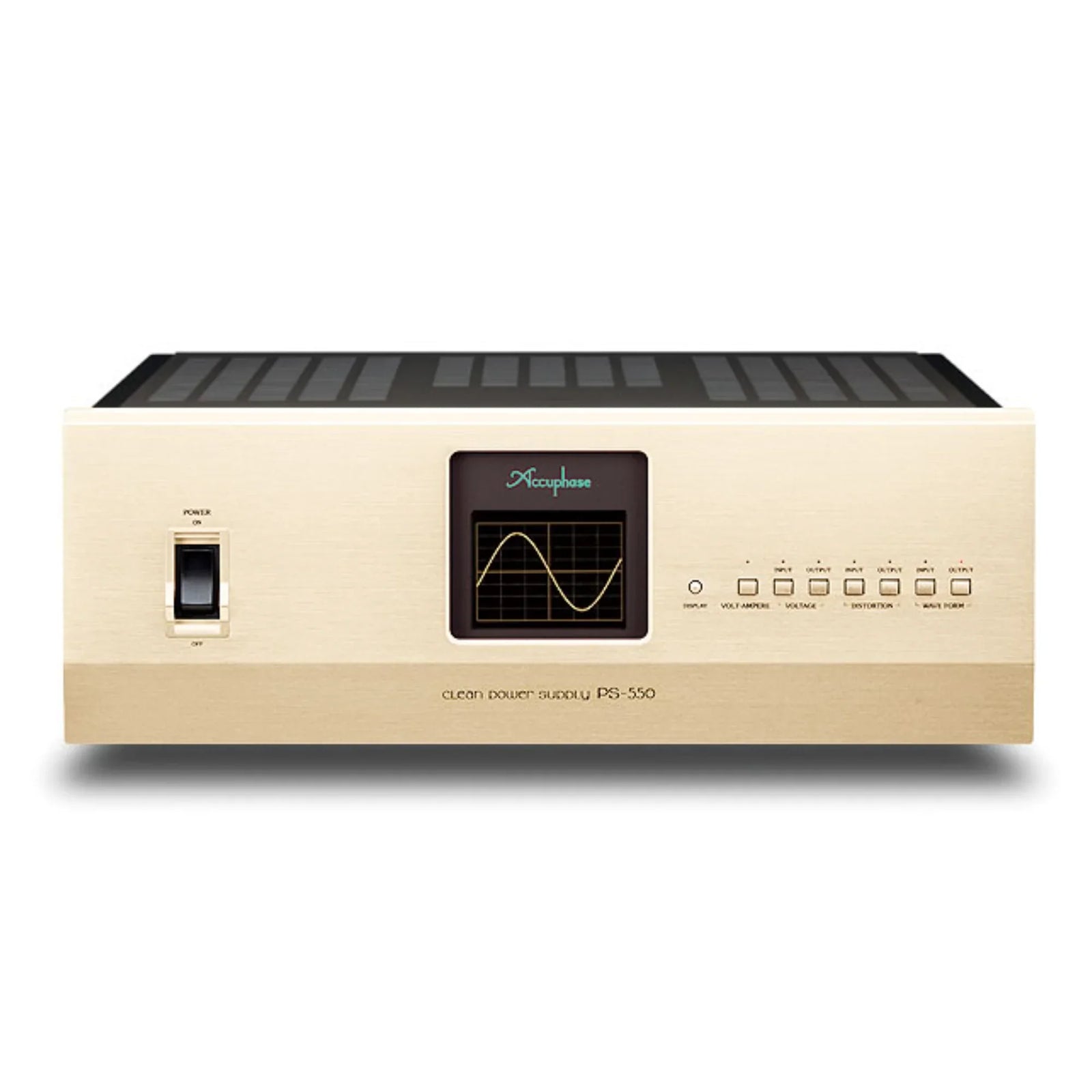 ACCUPHASE PS-550 CLEAN POWER SUPPLY 500VA | VINYL SOUND USA Accuphase PS-550 Clean Power Supply 500VA Products & Specification The power supply delivers the energy your audio equipment uses for music playback. Accuphase’s Clean Power Supply components provide a power source with minimum noise and distortion by utilizing a groundbreaking waveform shaping technology that compares the power supply