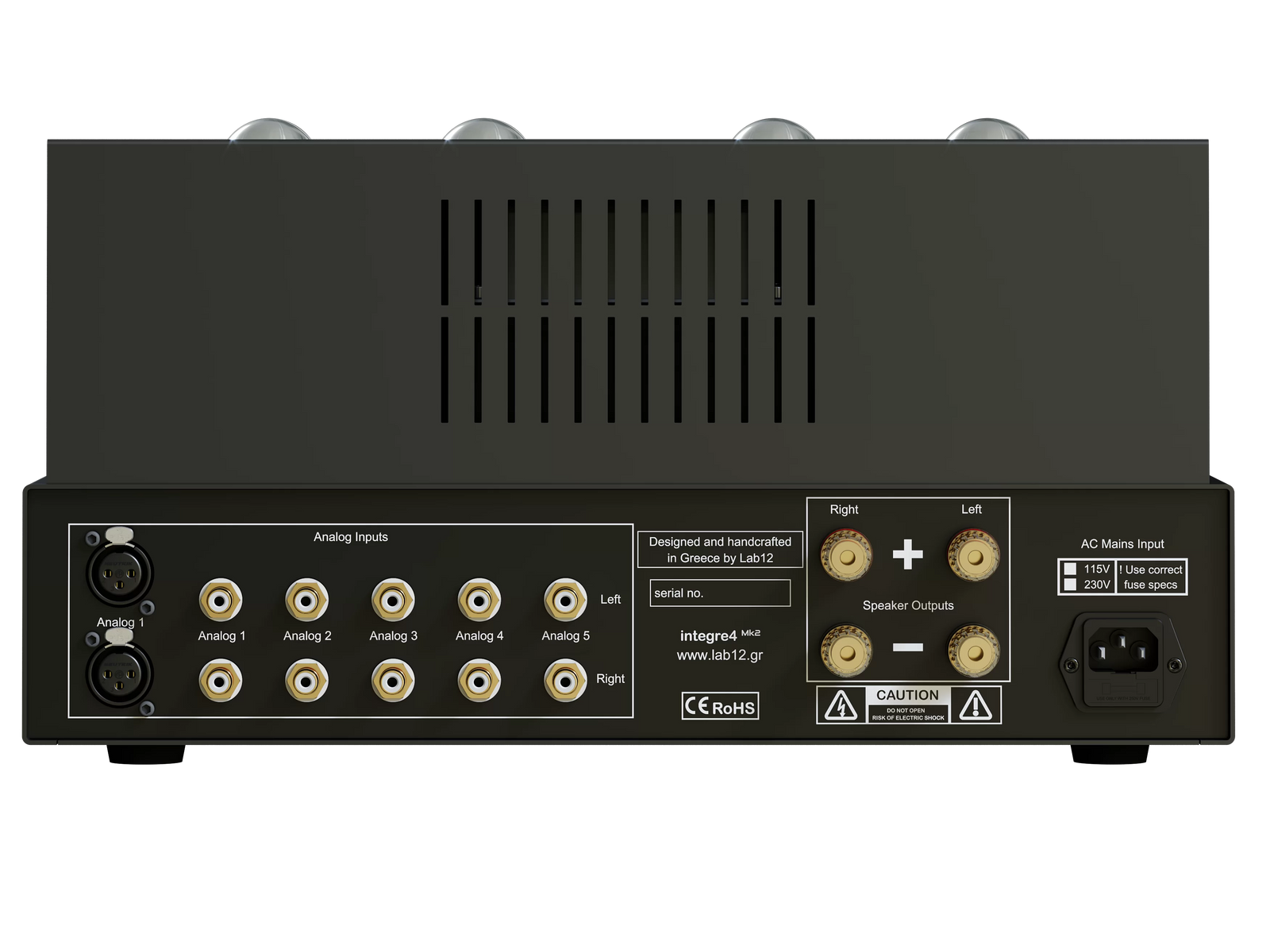 LAB12 Integre4 mk2 – toroid version 65 Watts x 2 Integrated Tube Amplifier