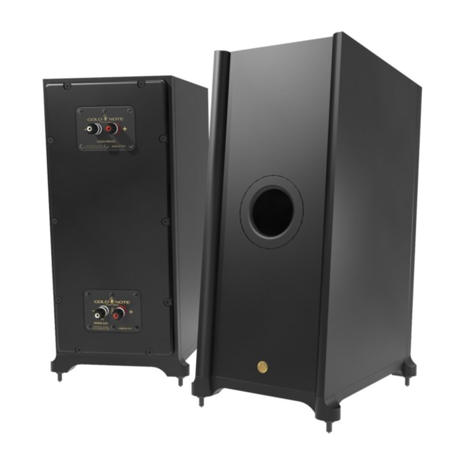 Gold Note Diana III-F Modular Floorstanding Speaker Extenders for Diana I & II Speakers (Matte Black, PAIR)