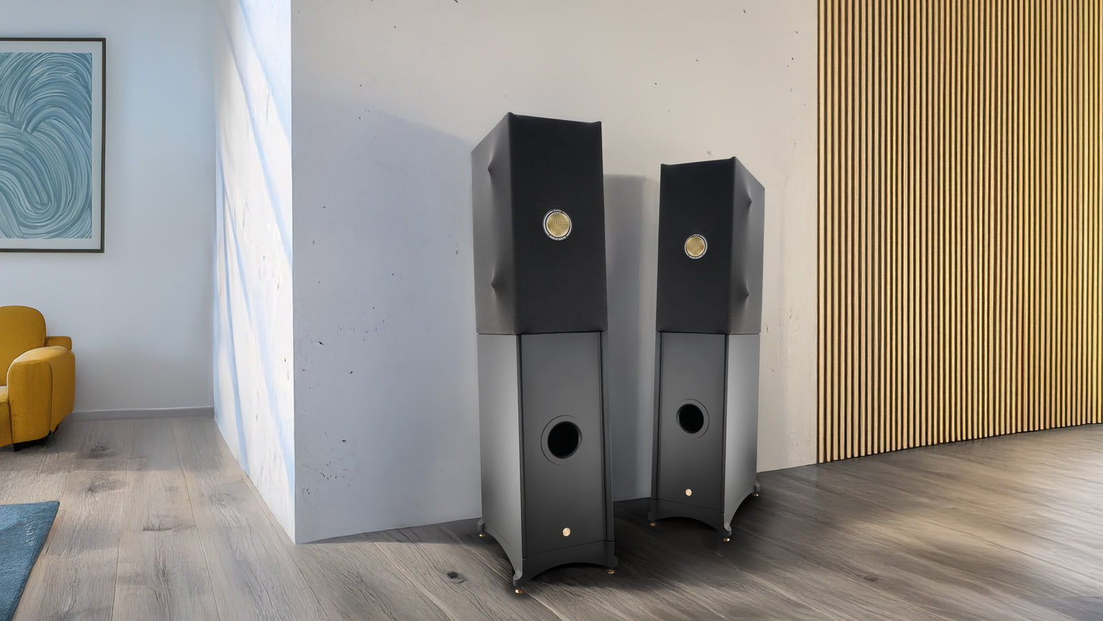 Gold Note Diana III-F Modular Floorstanding Speaker Extenders for Diana I & II Speakers (Matte Black, PAIR)