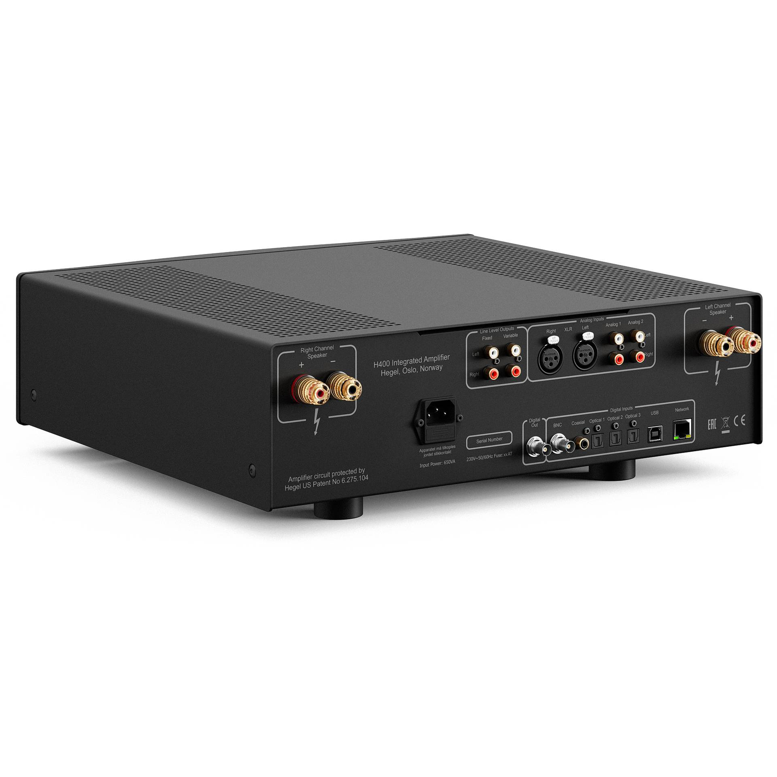 HEGEL H400 INTEGRATED AMPLIFIER AND STREAMER