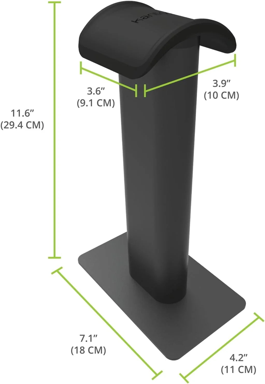 Kanto H2 Premium Universal Desktop Headphone Stand - Black