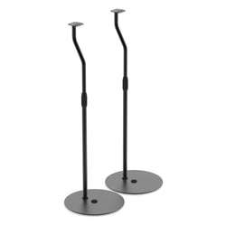 Kanto SLH Universal Height Adjustable Speaker Stands for Satellites up to 9 lbs (Pair) - Black