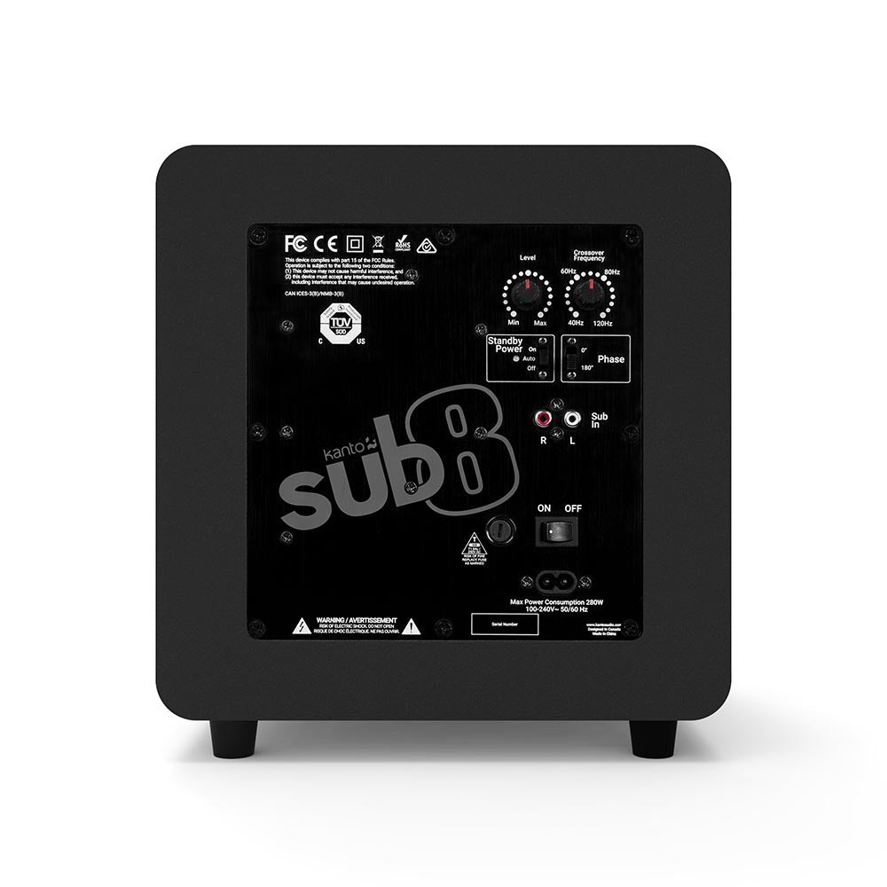 Kanto 8″ Sealed Powered Subwoofer