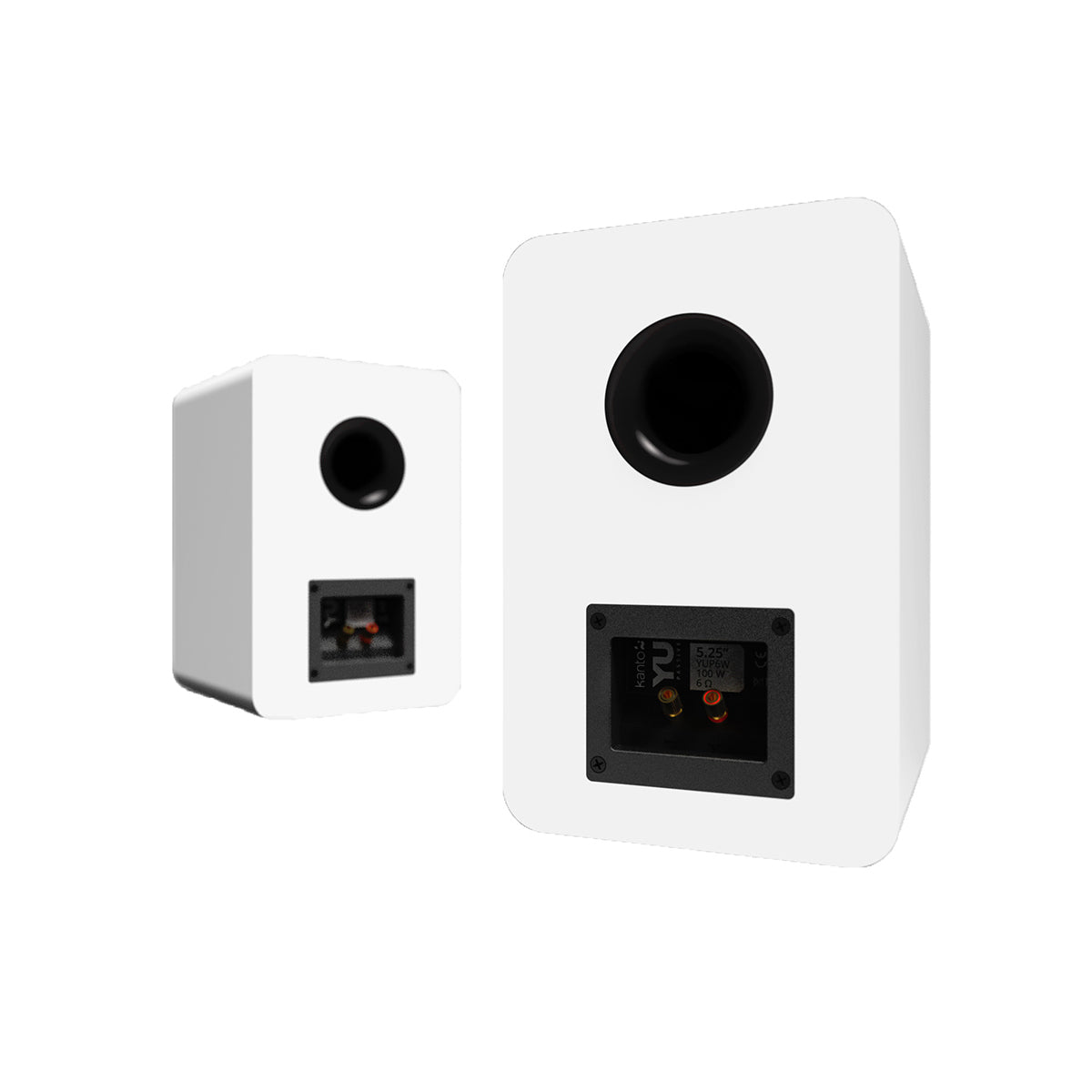 Kanto YU Passive 5.25″ Bookshelf Speakers with 1″ Silk Dome Tweeter, Pair