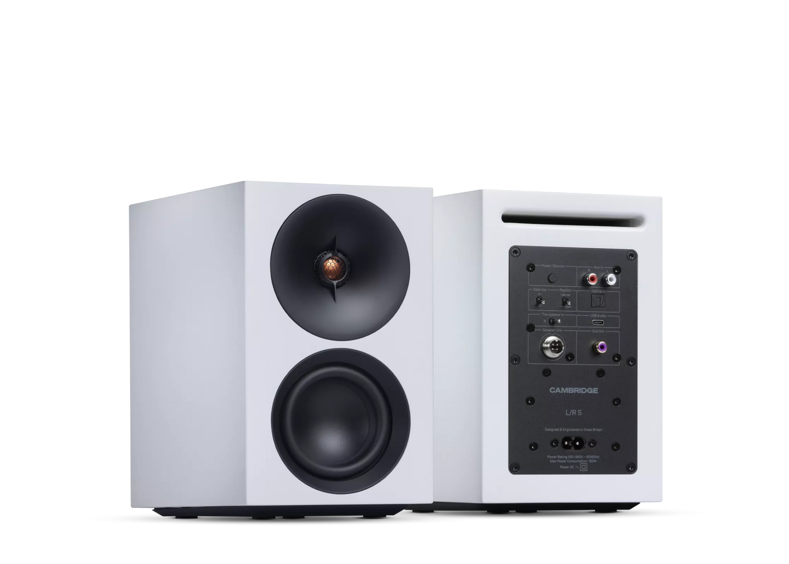 Cambridge Audio L/R S Active Desktop Speakers with Bluetooth (Pair)