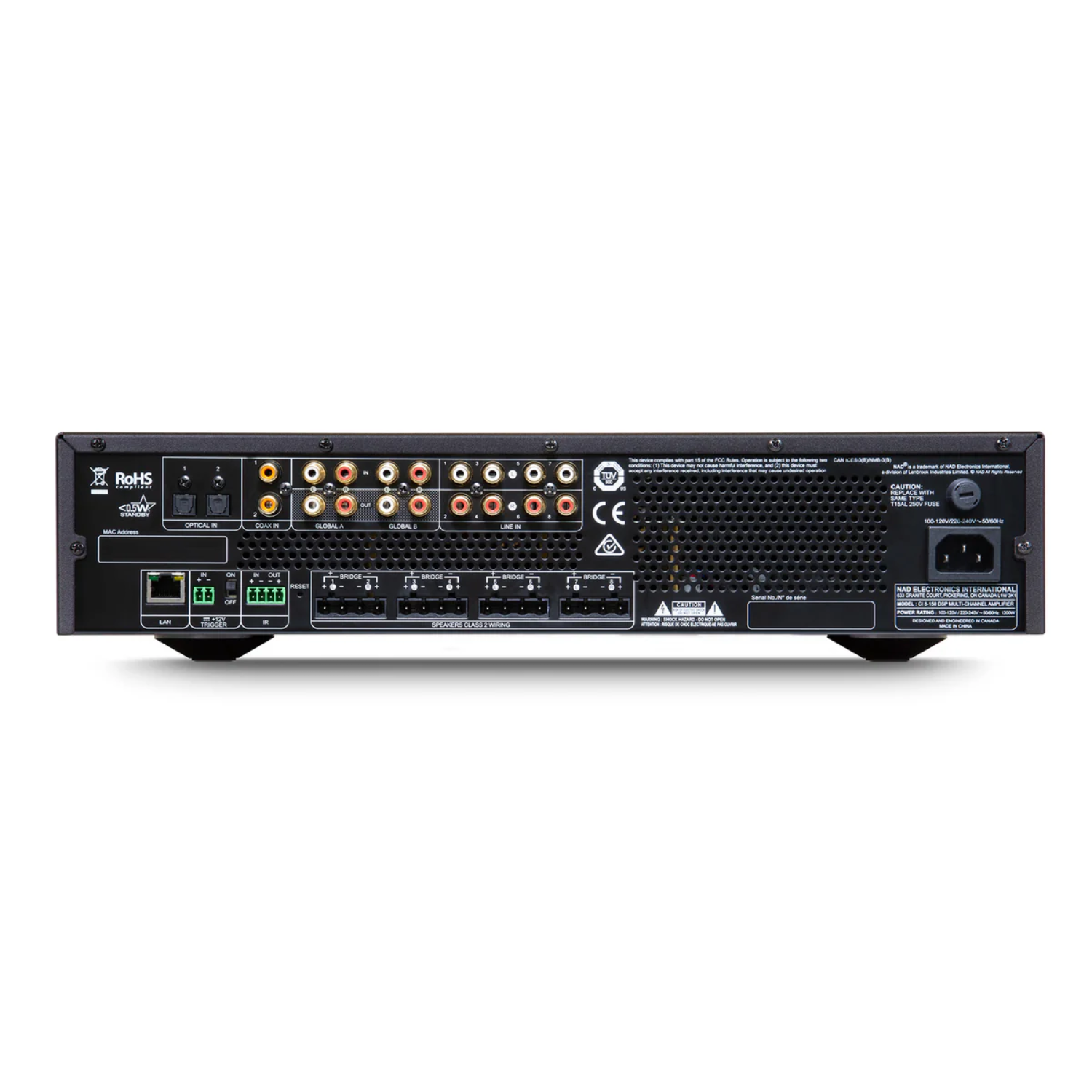 NAD CI 8-150 DSP V2 Multi-Channel Network Power Amplifier