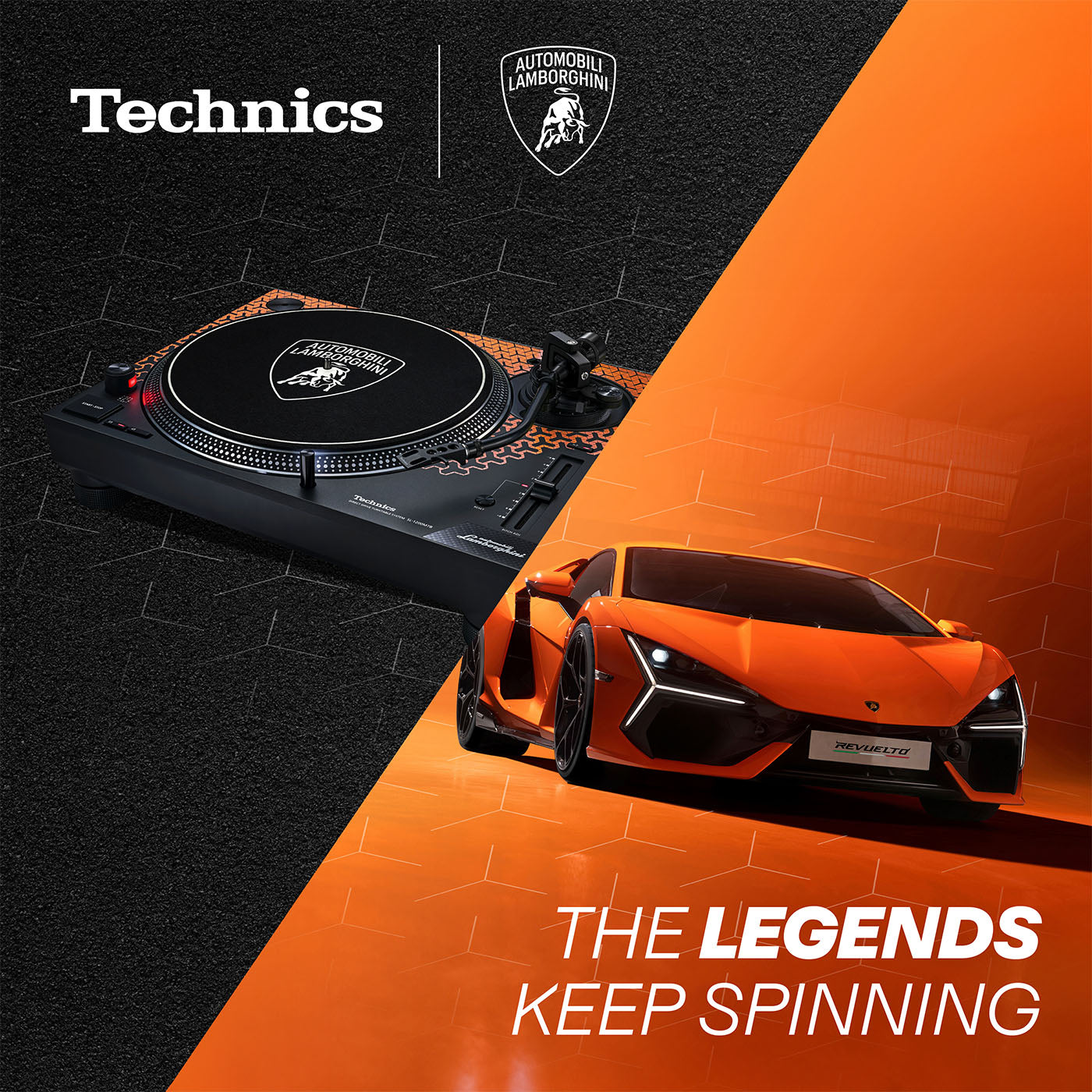 TECHNICS SL-1200M7B SPECIAL EDITION LAMBORGHINI DIRECT DRIVE TURNTABLE SYSTEM