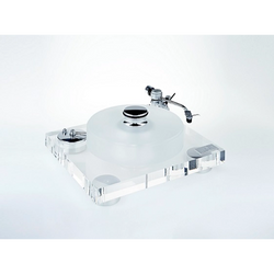TRANSROTOR LEONARDO 40/60 TMD TURNTABLE | VINYL SOUND Leonardo 40/60 TMD features a Clear 40mm acrylic chassis, 60 mm matt platter, TMD bearing and equipped with 1 aluminum arm base for a 9-inch tonearm. The arm board can be ordered to accommodate your choice of tonearm mounting specification.