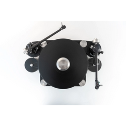 TRANSROTOR MASSIMO NERO TMD TURNTABLE | VINYL SOUND Massimo Nero comes in a POM and solid steel chassis, 80mm POM platter, TMD (Transrotor Magnetic Drive) bearing and option to equip up to four 9-inch or 12-inch tonearm base. The arm board can be ordered to accommodate your choice of tone arm mounting specification.