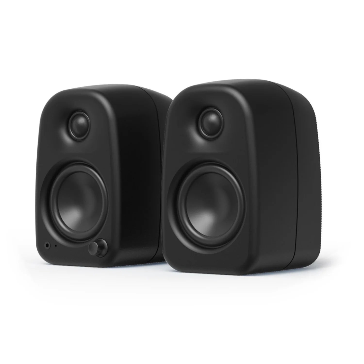 Kanto UKI 100W Desktop Speakers with Bluetooth, USB-C and Headphone Out - Pumice Grey (Pair)