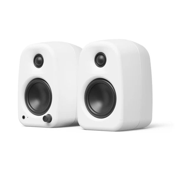Kanto UKI 100W Desktop Speakers with Bluetooth, USB-C and Headphone Out - Pumice Grey (Pair)
