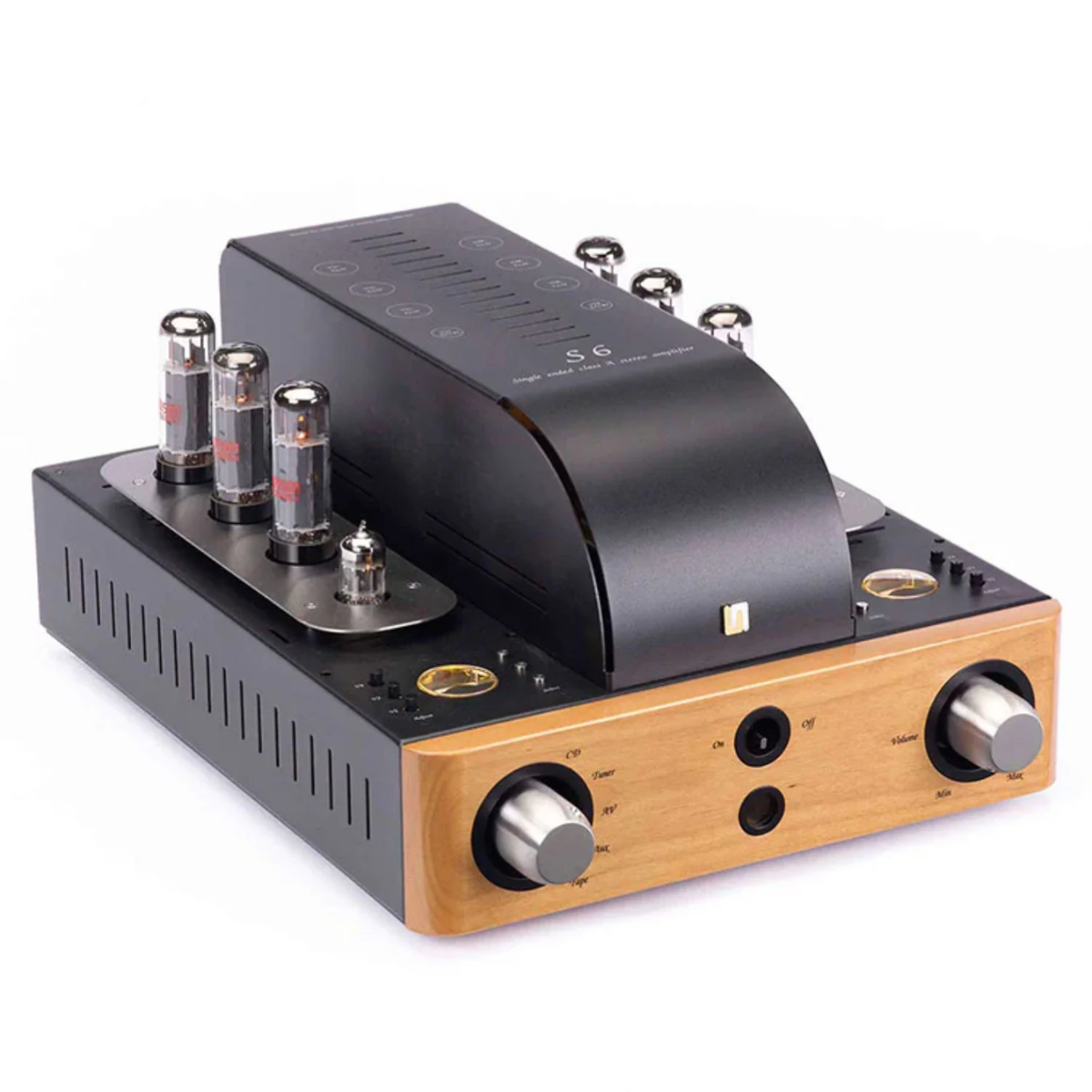 Unison Research S6 Class A Integrated Stereo Tube Amplifier - Black (30 + 30 W RMS)