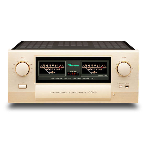 ACCUPHASE E-5000 CLASS A/B INTEGRATED AMPLIFIER | VINYL SOUND USA The E-5000 is the flagship high-power Class AB integrated amplifier developed to mark Accuphase’s 50-year anniversary... Achieve high performance in sound reproduction with Accuphase, Accuphase Class-A Stereo Power Amplifier, Accuphase Amplifiers, Accuphase Preamplifiers.