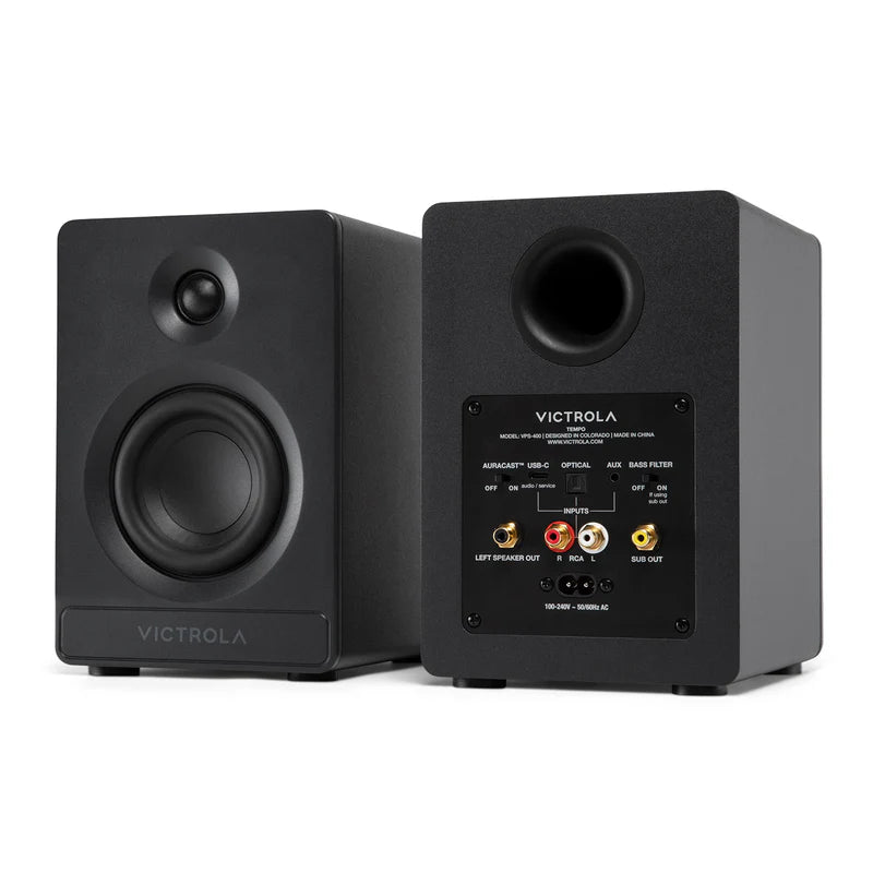 Victrola Tempo Bluetooth Bookshelf Speakers (Pair)