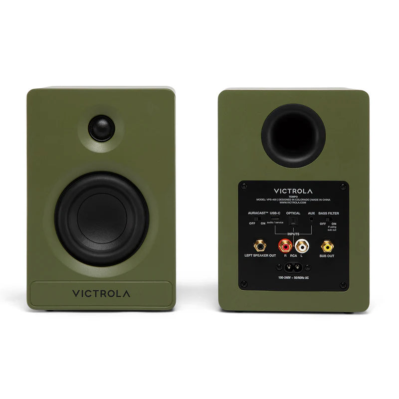 Victrola Tempo Bluetooth Bookshelf Speakers (Pair)