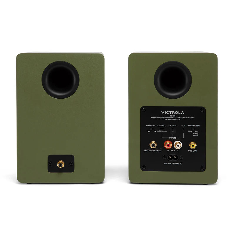 Victrola Tempo Bluetooth Bookshelf Speakers (Pair)