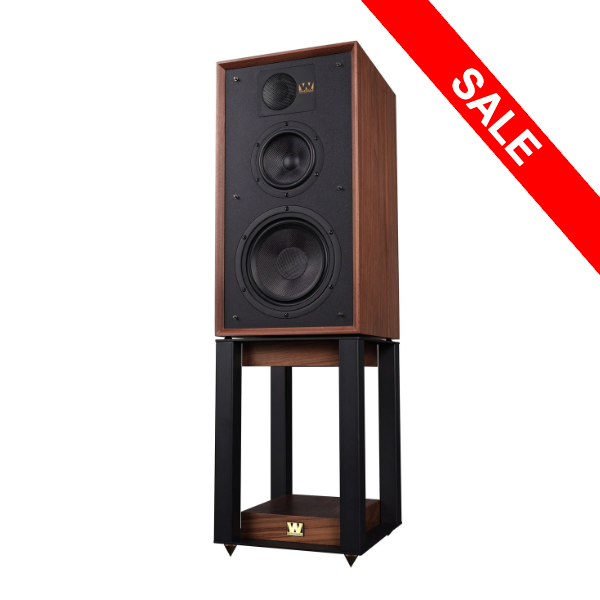 WHARFEDALE LINTON HERITAGE SPEAKERS WITH MATCHING STANDS - ON SALE