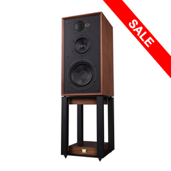 WHARFEDALE LINTON HERITAGE SPEAKERS WITH MATCHING STANDS - ON SALE