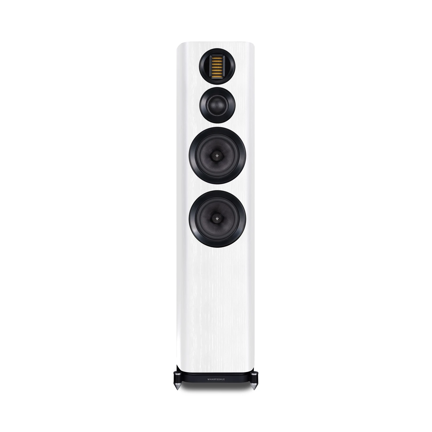 Wharfedale Evo4.4 Floorstanding | Vinyl Sound Wharfedale’s new EVO 4 has grown out of the extensive research and development that produced the ELYSIAN flagship loudspeakers and borrows much of the technology involved in ELYSIAN. The primary focus is on the AMT development resulting in a radically different way of reproducing high frequency detail efficiently and accurately