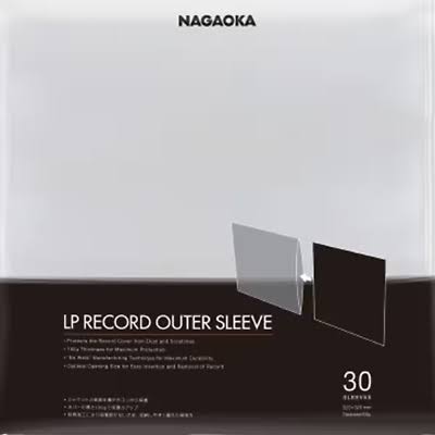 Nagaoka JC30LP LP Record Outer Sleeves (30-Pack)