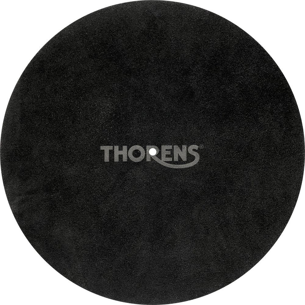 Thorens Platter Mat Leather, Black