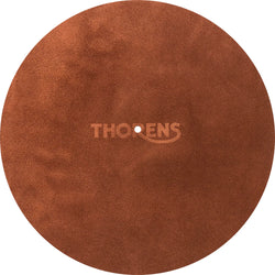 Thorens Platter Mat Leather, Brown